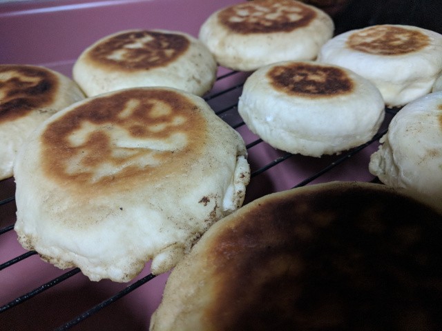 homemade english muffins