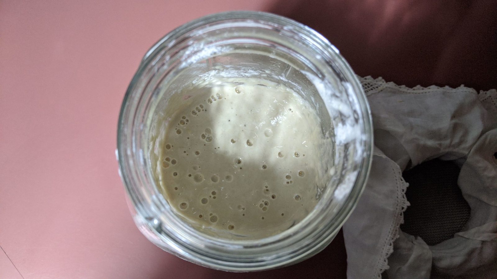 Sourdough Start in jar